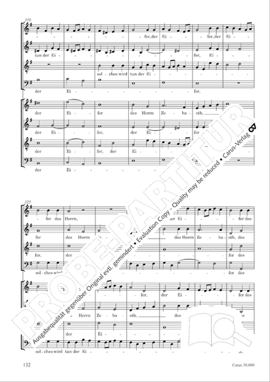 J.L. Bach: The complete motets Choir scores gallery preview page 139