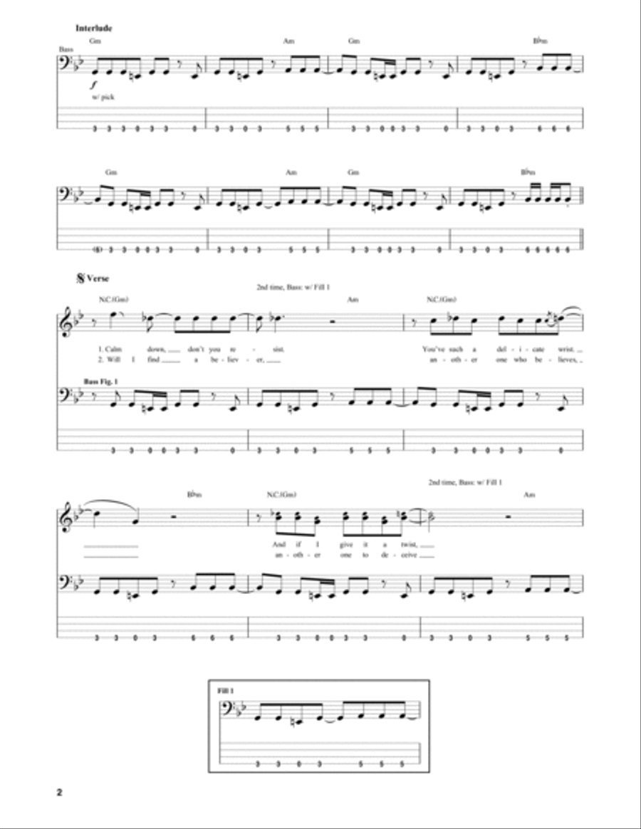 All My Life Guitar Tablature scores gallery preview page 2