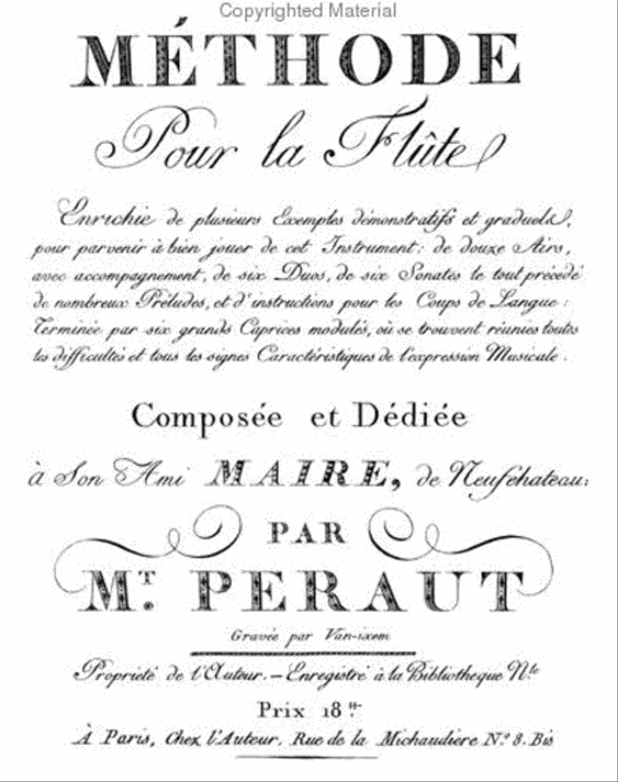 Methods & Treatises Flute - Volume I - France 1800-1860 Flute scores gallery preview page 2