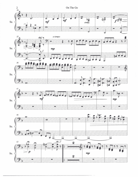 On The Go Wind Octet Arranged for Piano, Four Hands