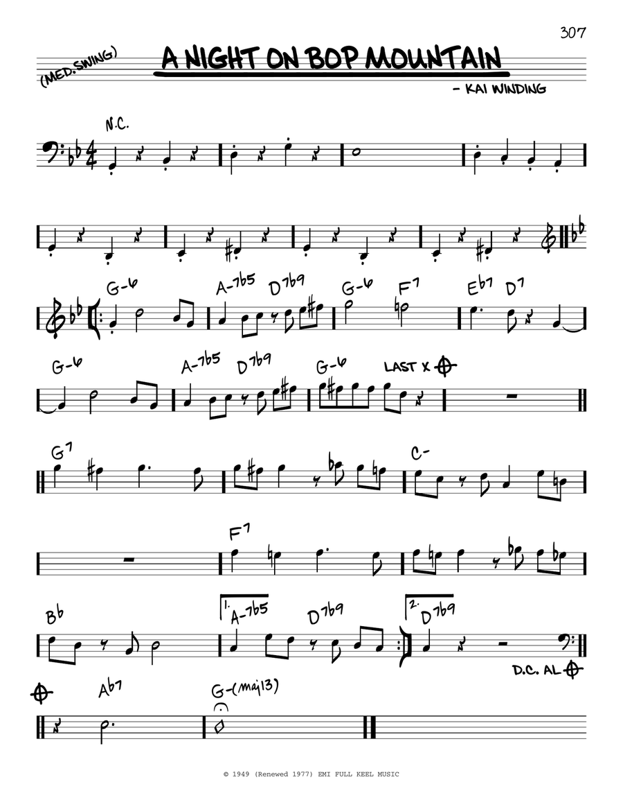 A Night On Bop Mountain Piano scores gallery preview page 1