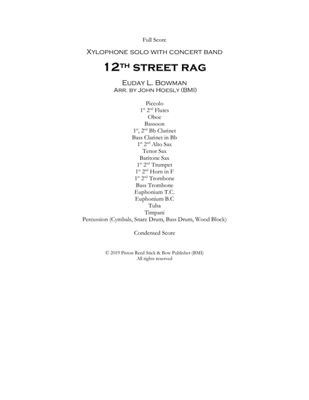Twelfth Street Rag (12th Street Rag)- Solo Xylophone with Band image number null