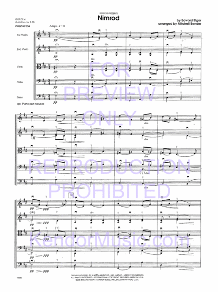 Nimrod Nimrod String Orchestra scores gallery preview page 4
