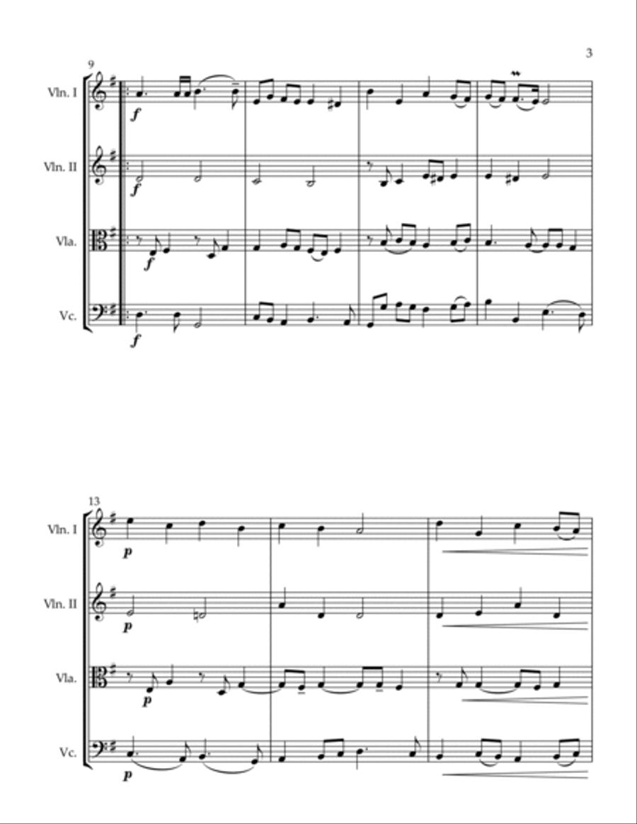 Aria String Quartet scores gallery preview page 3