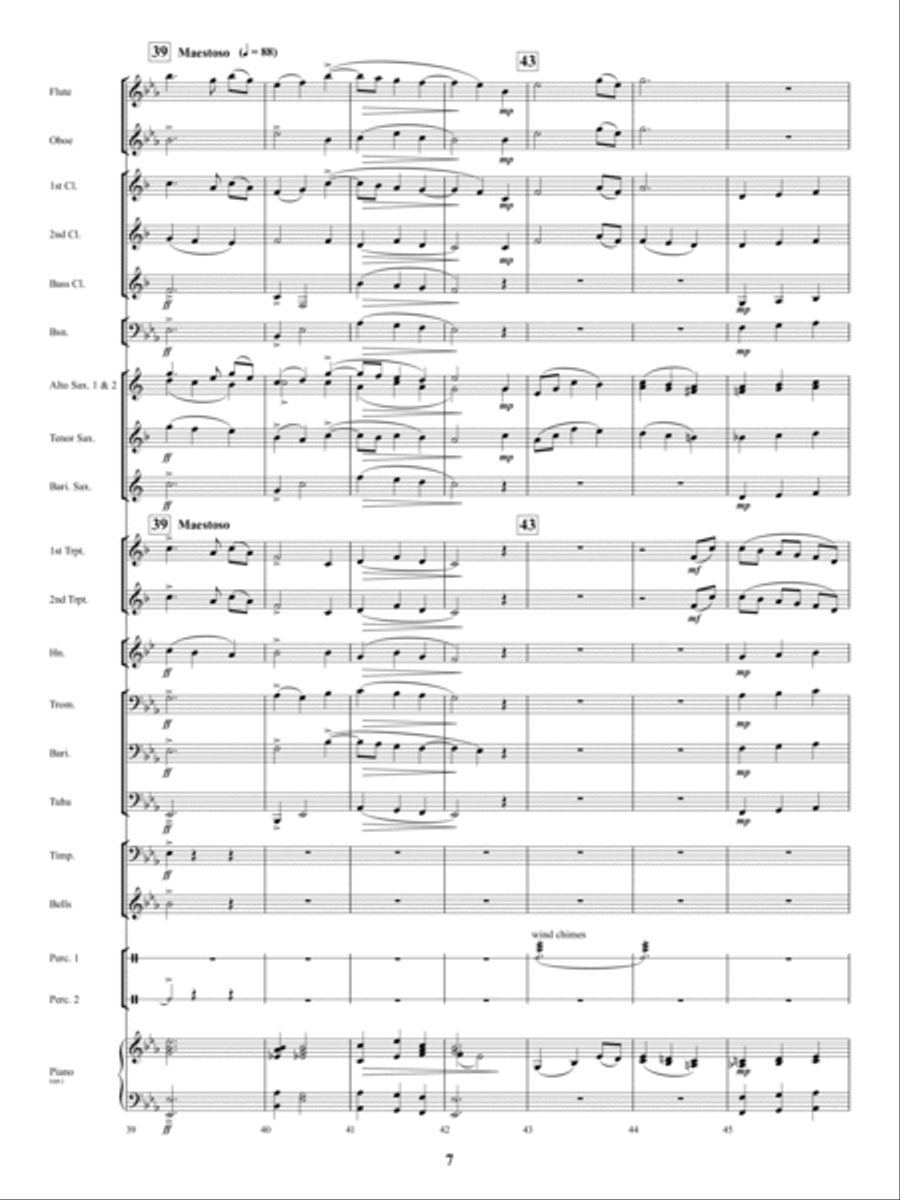 Amazing Grace Amazing Grace Concert Band scores gallery preview page 7