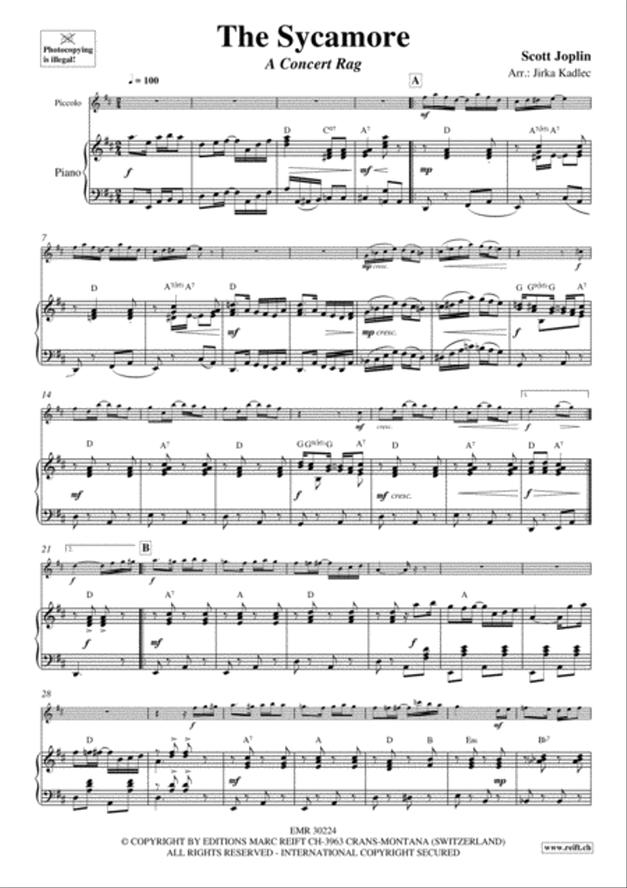 The Sycamore Piccolo scores gallery preview page 3