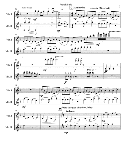 French Suite for Two Violins image number null
