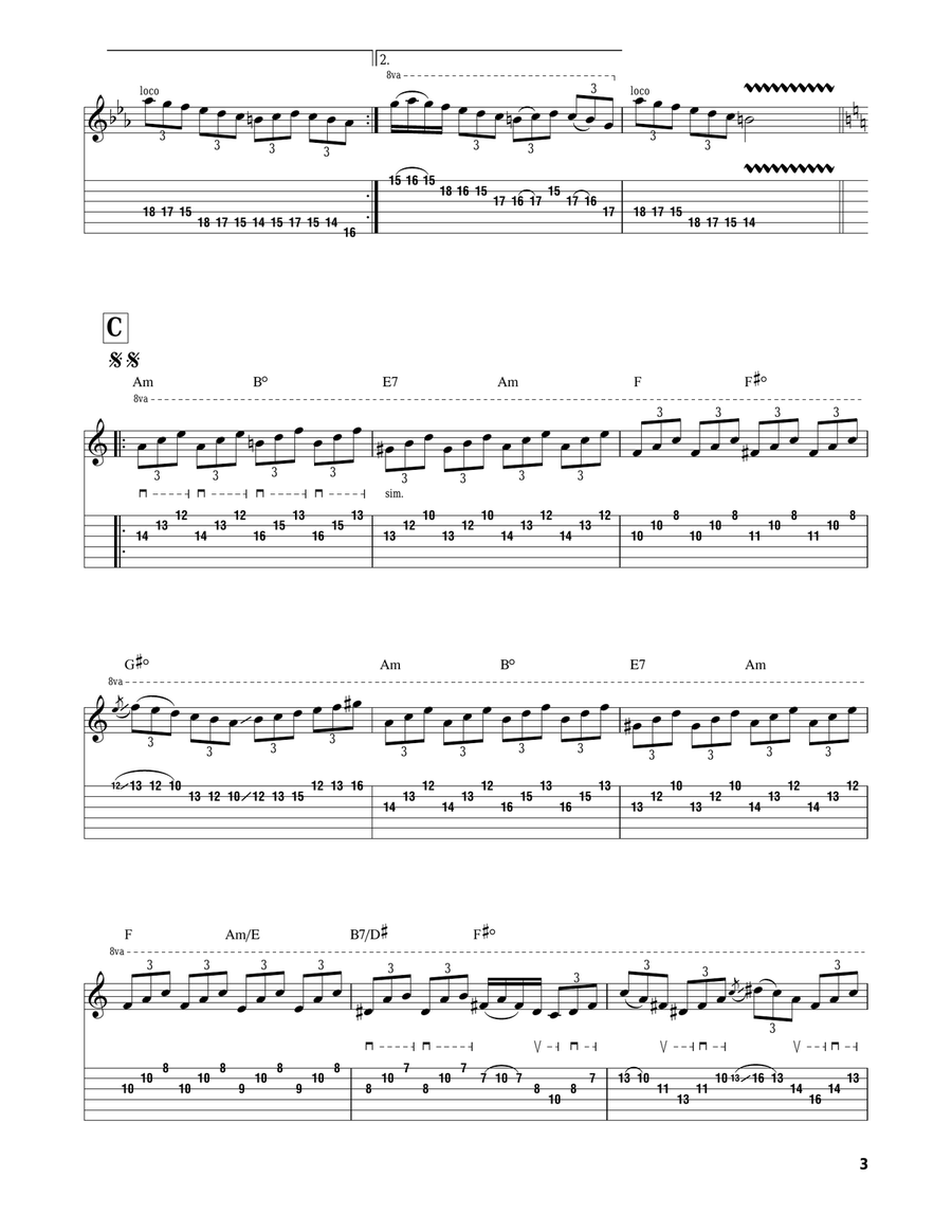 Trilogy Suite Op. 5 Classical Guitar scores gallery preview page 3