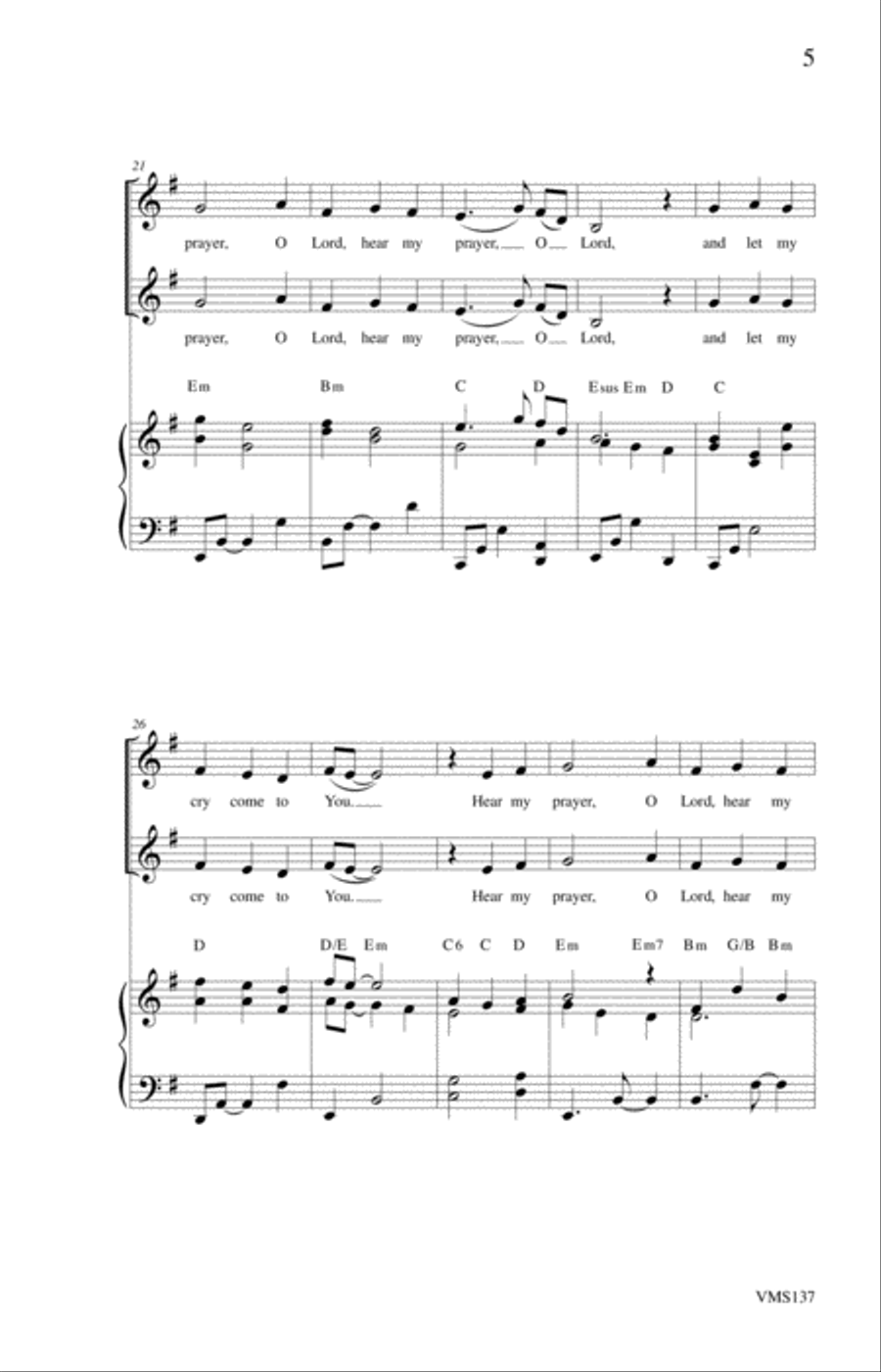 Hear My Prayer 2-Part scores gallery preview page 5