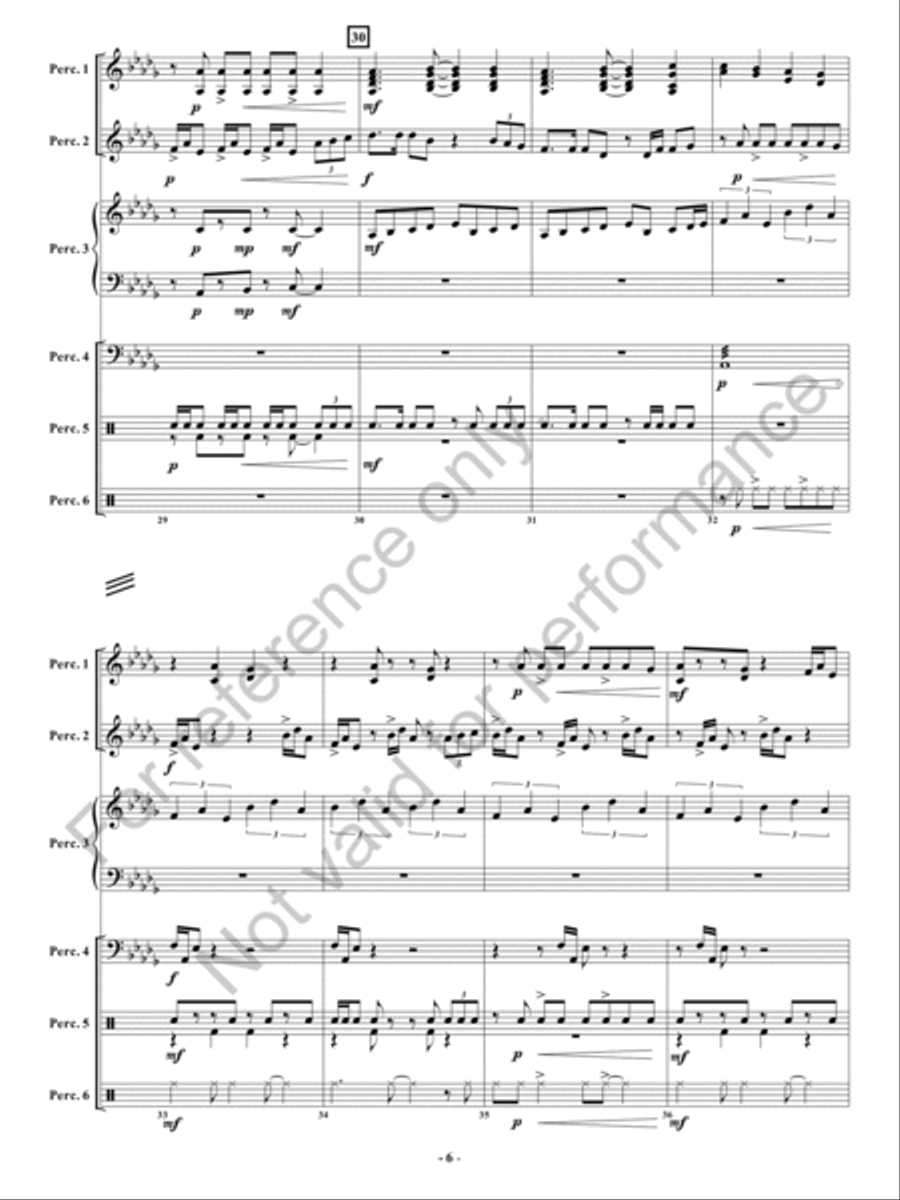 PURR-Snickety Percussion Ensemble scores gallery preview page 7