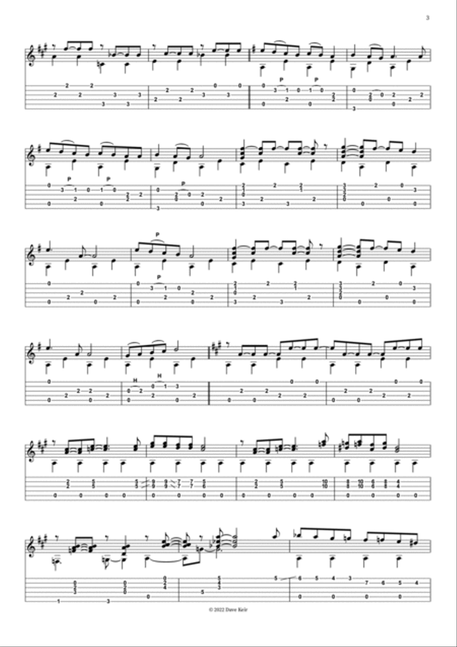 Outro in A (No.1) Outro in A (No.1) Part scores gallery preview page 3