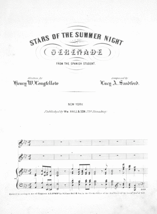 Book cover for Stars of the Summer Night. Serenade
