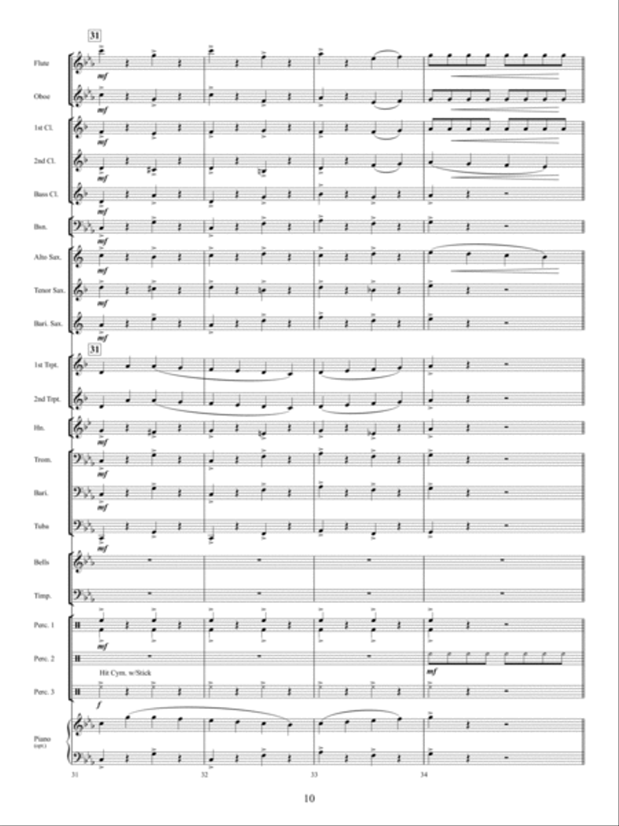 The Twelve Songs of Christmas Concert Band scores gallery preview page 9