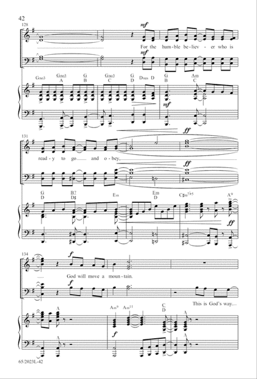 Child of Hope 4-Part scores gallery preview page 43