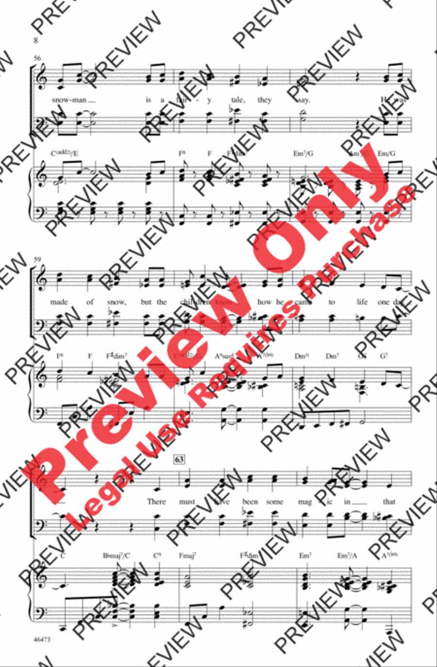 Rudolph, Frosty, and Suzy 4-Part scores gallery preview page 8