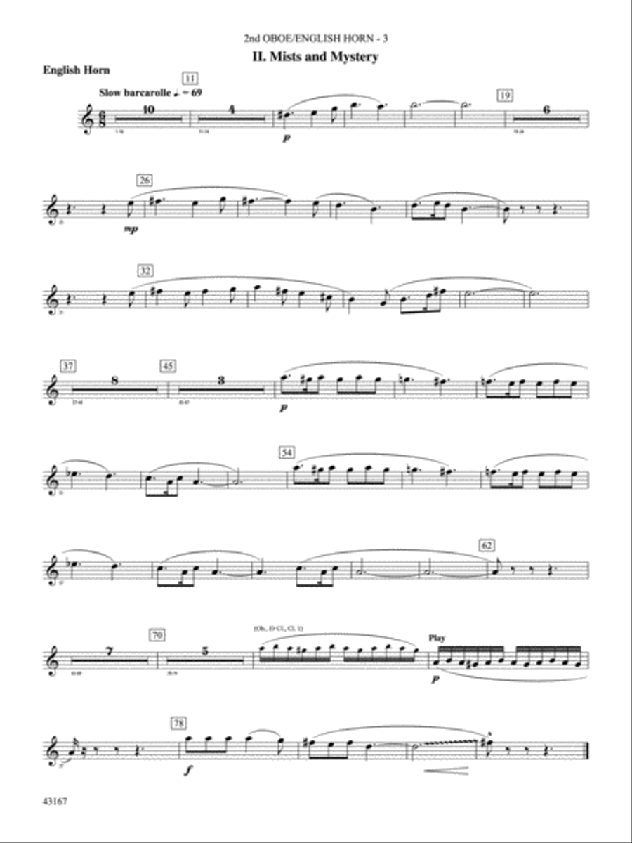 Down to the Sea in Ships (from the NBC TV Film Project 20): 2nd Oboe Concert Band scores gallery preview page 3