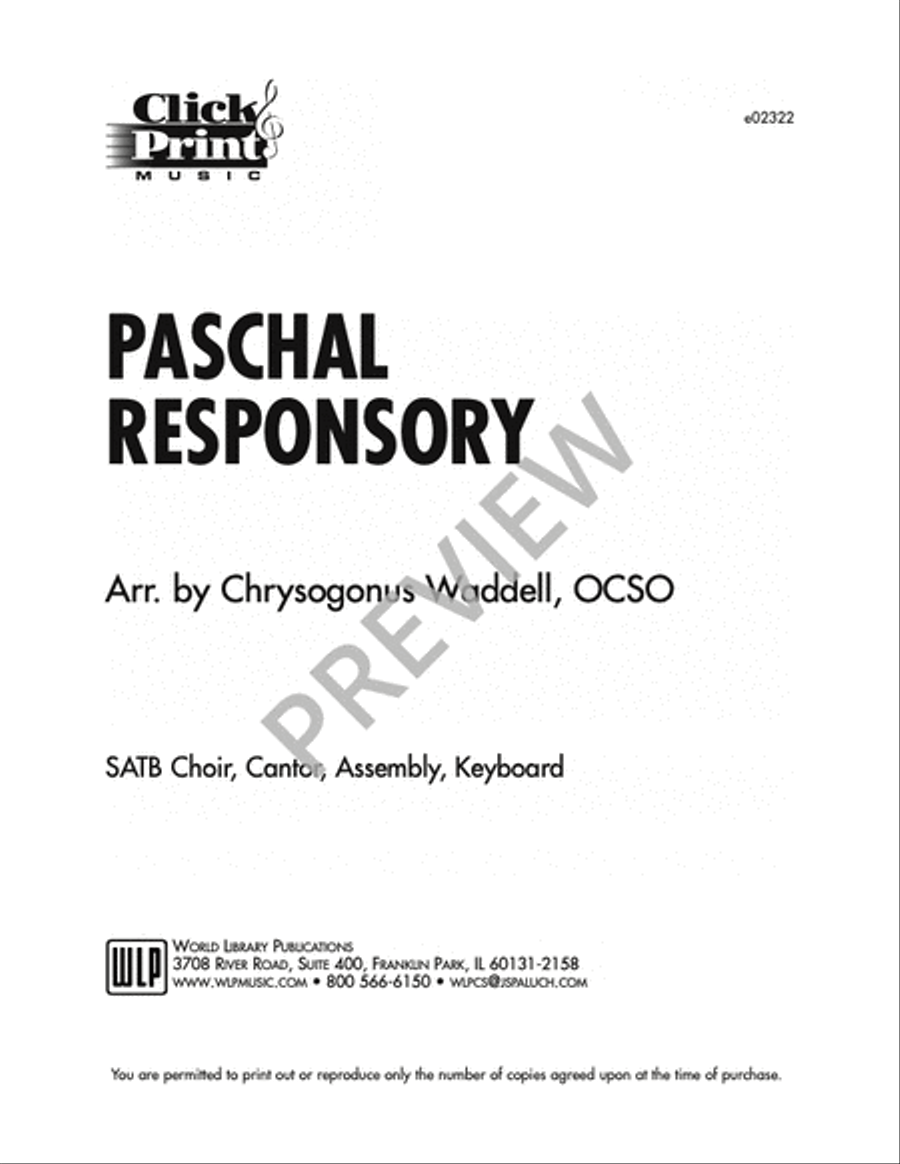 Paschal Responsory Paschal Responsory Easter scores gallery preview page 6