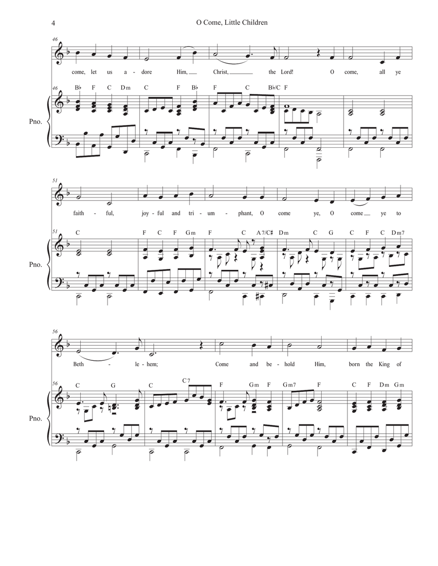 O Come, Little Children (with 