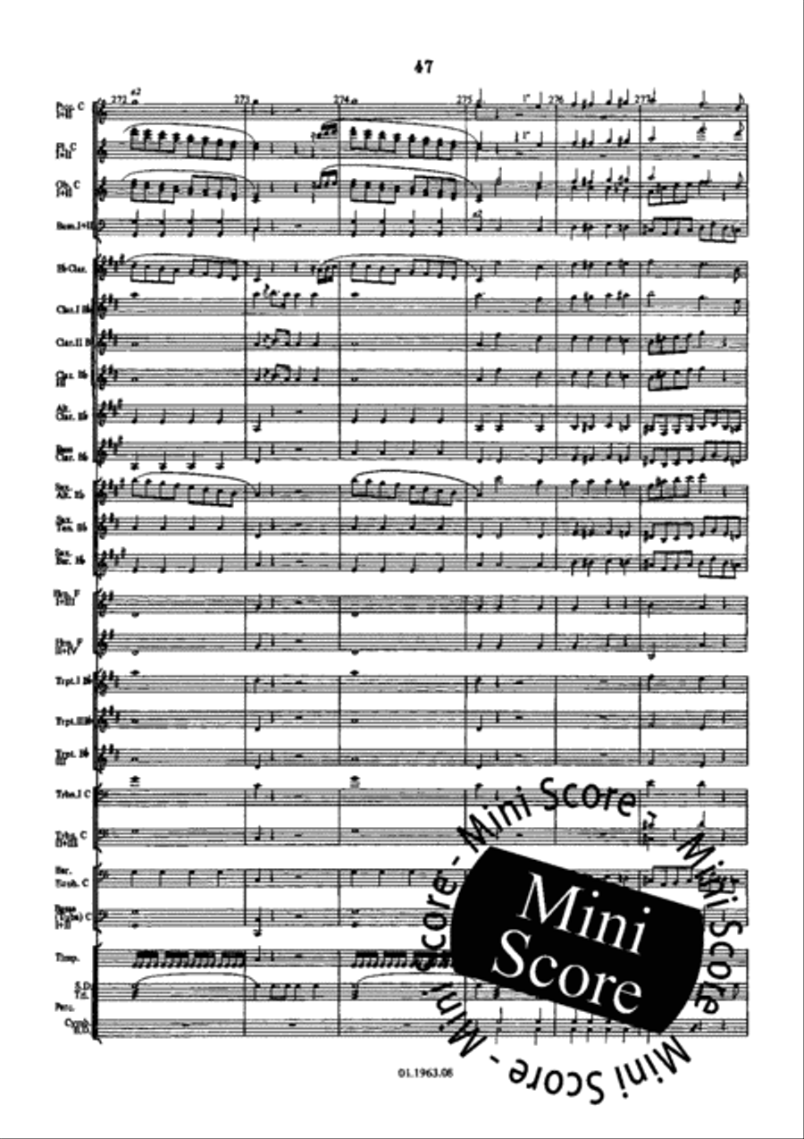 Ouverture Pour Orchestre Militaire Concert Band scores gallery preview page 53