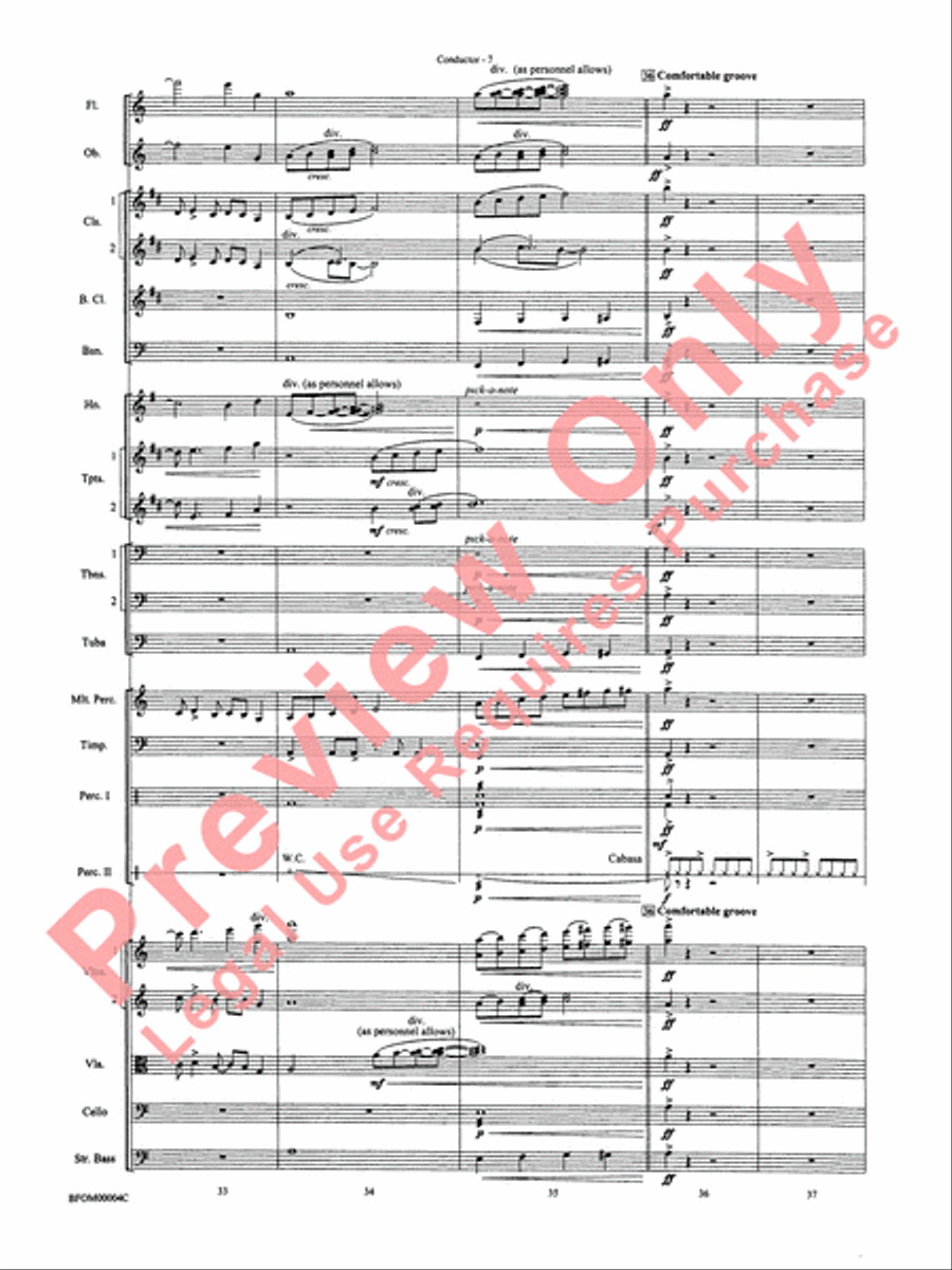 Rites of Tamburo Full Orchestra scores gallery preview page 10