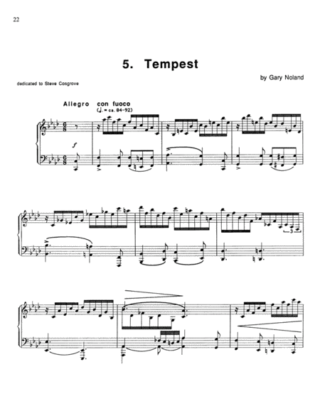 "Tempest" for piano Op. 1, No. 5 image number null