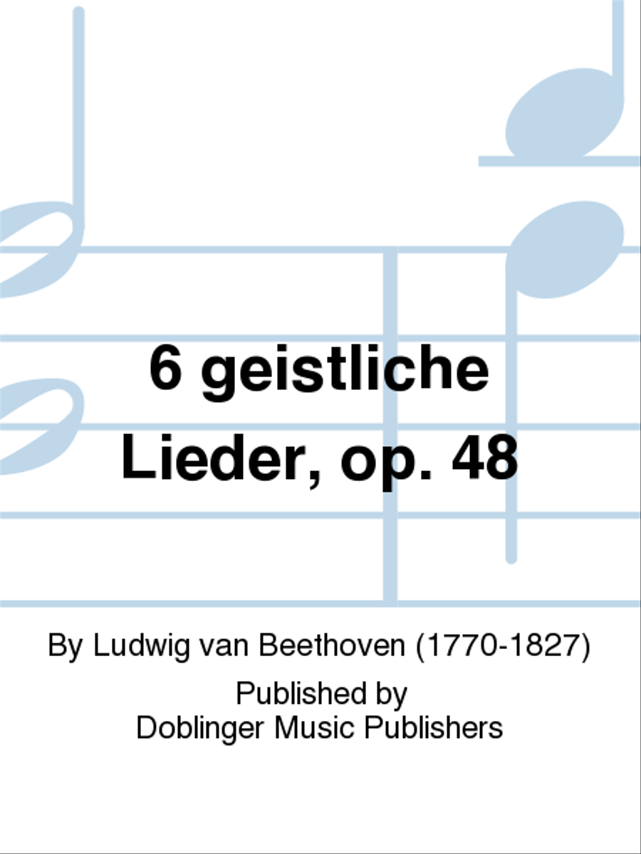 6 geistliche Lieder, op. 48 Voice scores gallery preview page 1