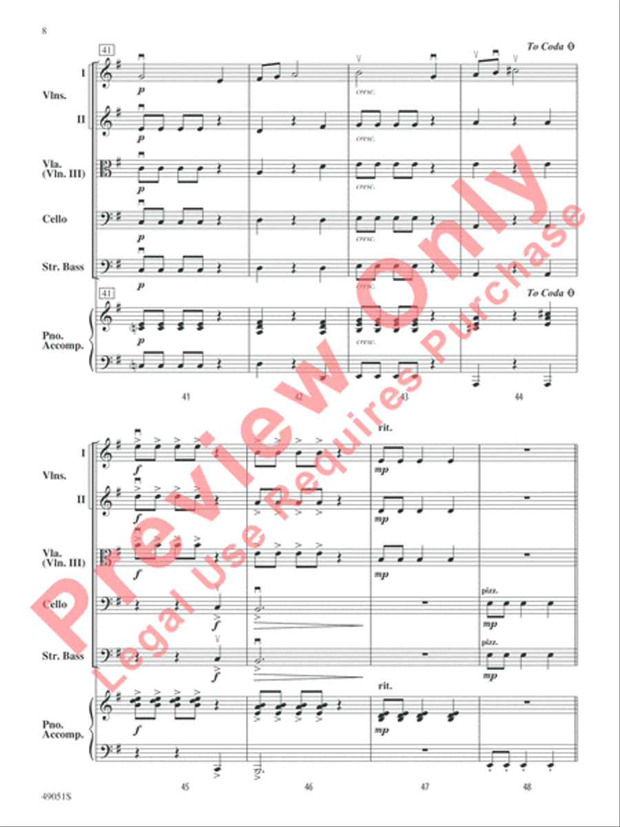 G Force String Orchestra scores gallery preview page 9