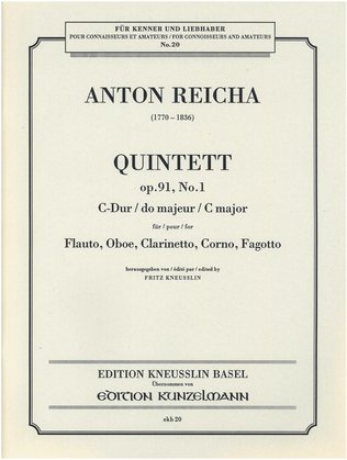 Book cover for Quintet Op. 91/1