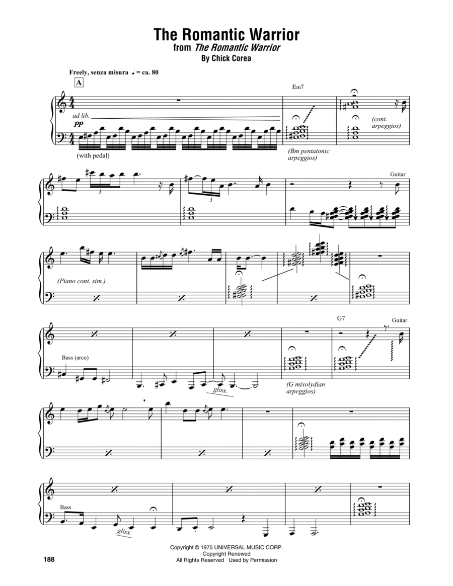 The Romantic Warrior Piano scores gallery preview page 1