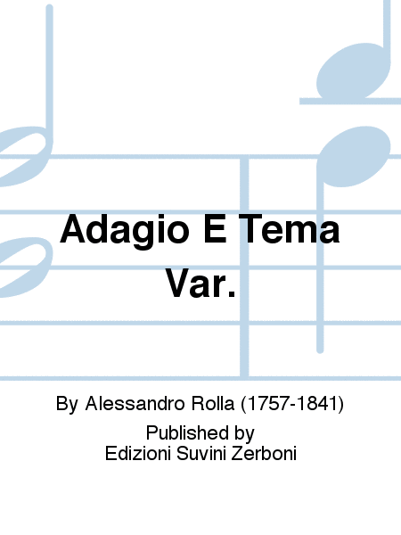Adagio E Tema Var.