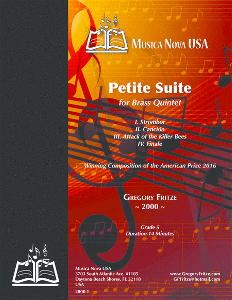 Petite Suite for Brass Quintet Brass Quintet scores gallery preview page 1