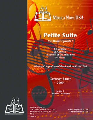 Book cover for Petite Suite for Brass Quintet