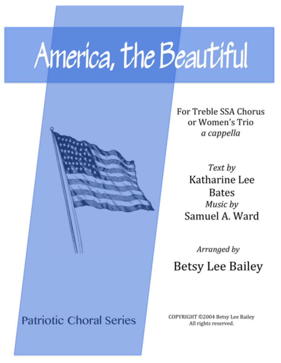 America, the Beautiful - SSA SSA scores gallery preview page 1