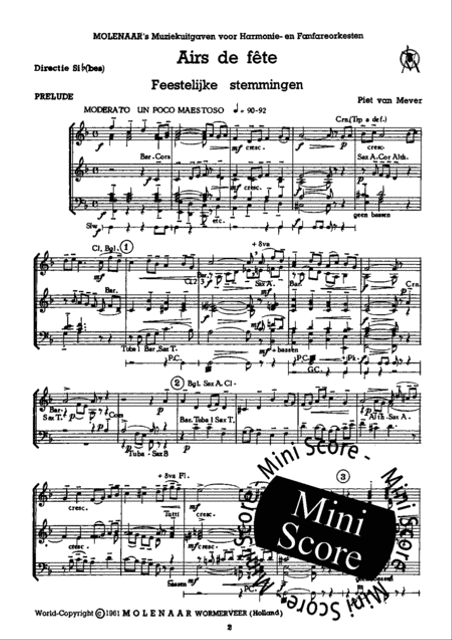 Airs de Fete Fanfare Band scores gallery preview page 4