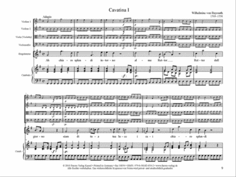 Cavatinen (1754) Voice scores gallery preview page 2