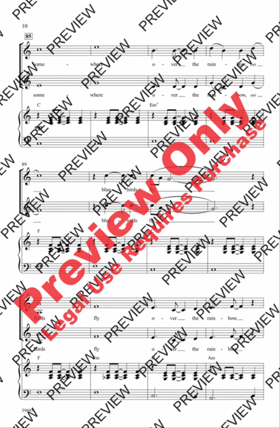 Over the Rainbow 2-Part scores gallery preview page 21