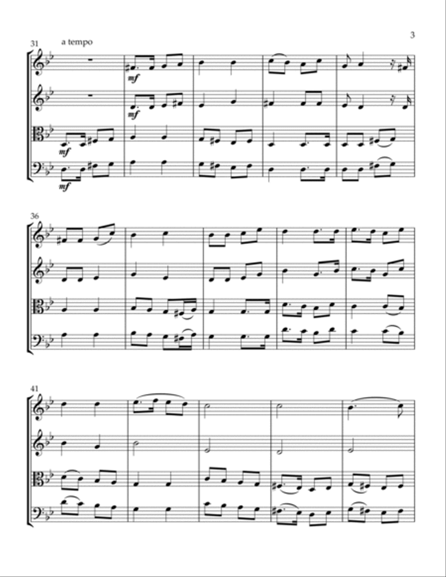 Cuando El Rey Nimrod Cuando El Rey Nimrod String Quartet scores gallery preview page 3