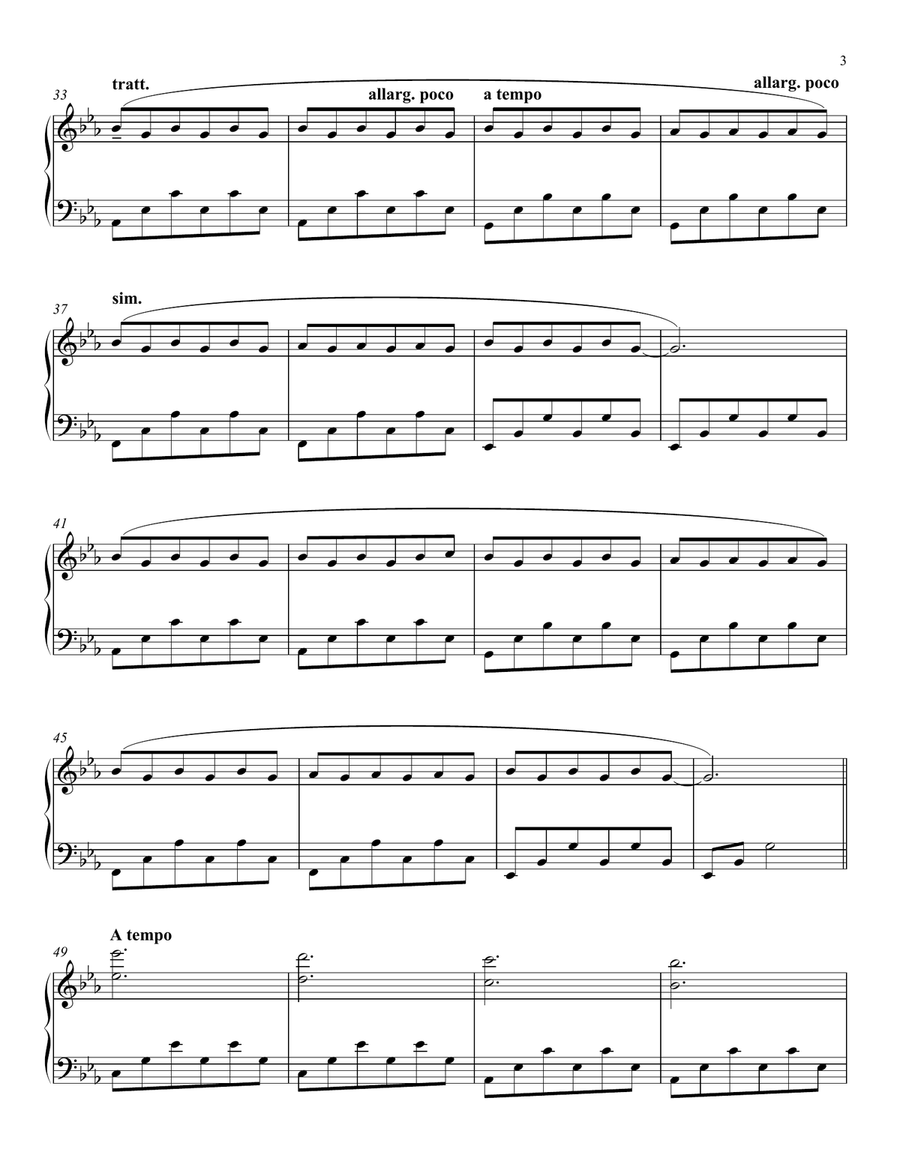 Adieux Piano Solo scores gallery preview page 3