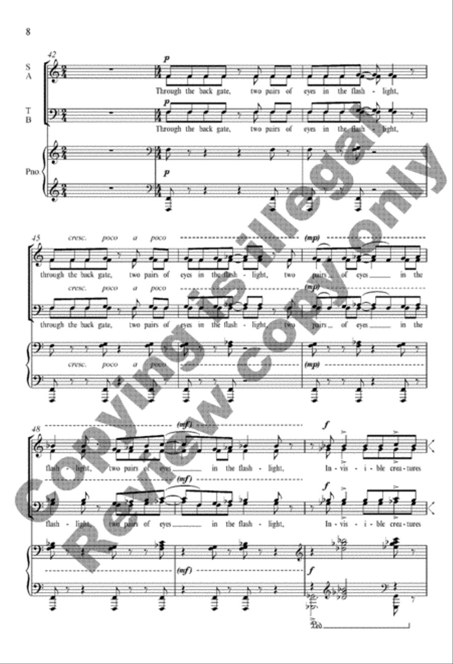 Night Vision 4-Part scores gallery preview page 19