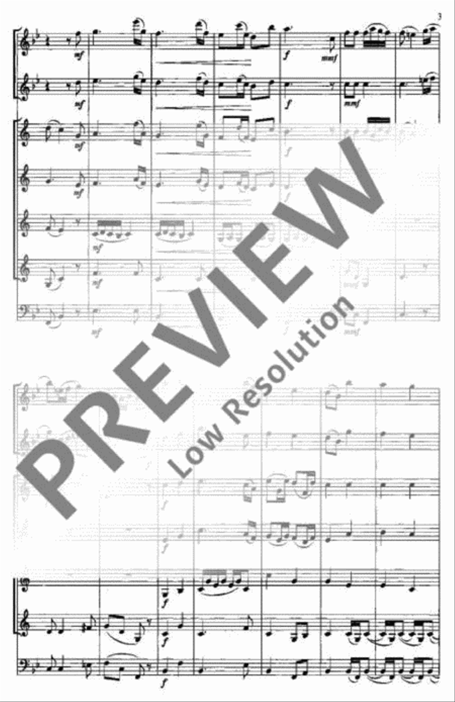 Pastorella in D Chamber Music scores gallery preview page 3