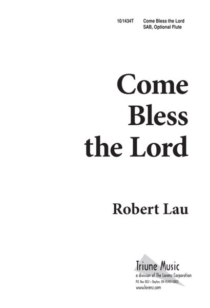 Come, Bless the Lord