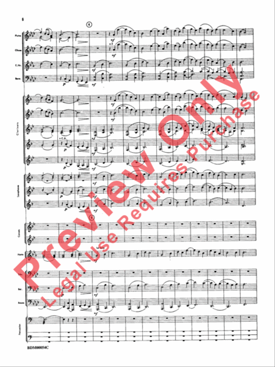 Symphonic Suite Concert Band scores gallery preview page 9