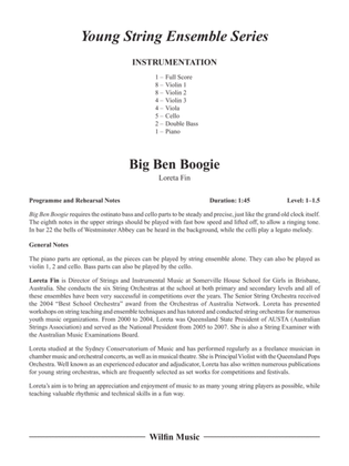 Book cover for Big Ben Boogie: Score
