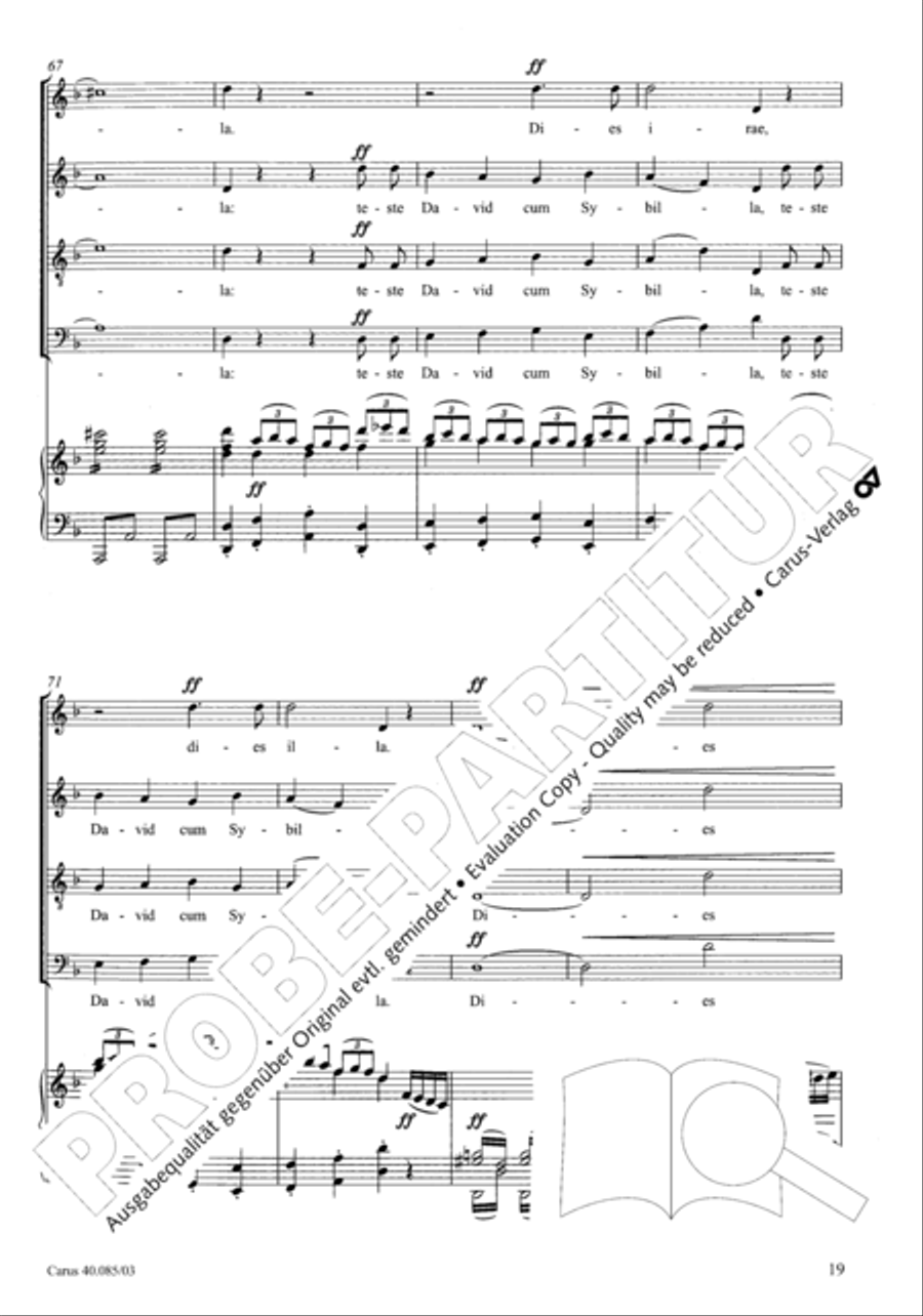 Missa pro defunctis Missa pro defunctis 4-Part scores gallery preview page 20