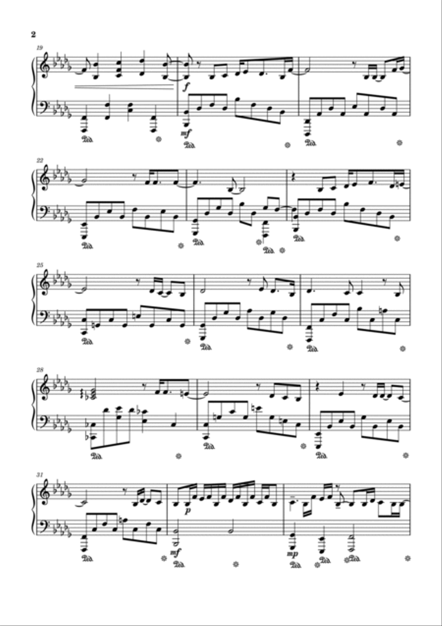 Guns For Hire (end Credits Version) Piano Solo scores gallery preview page 2