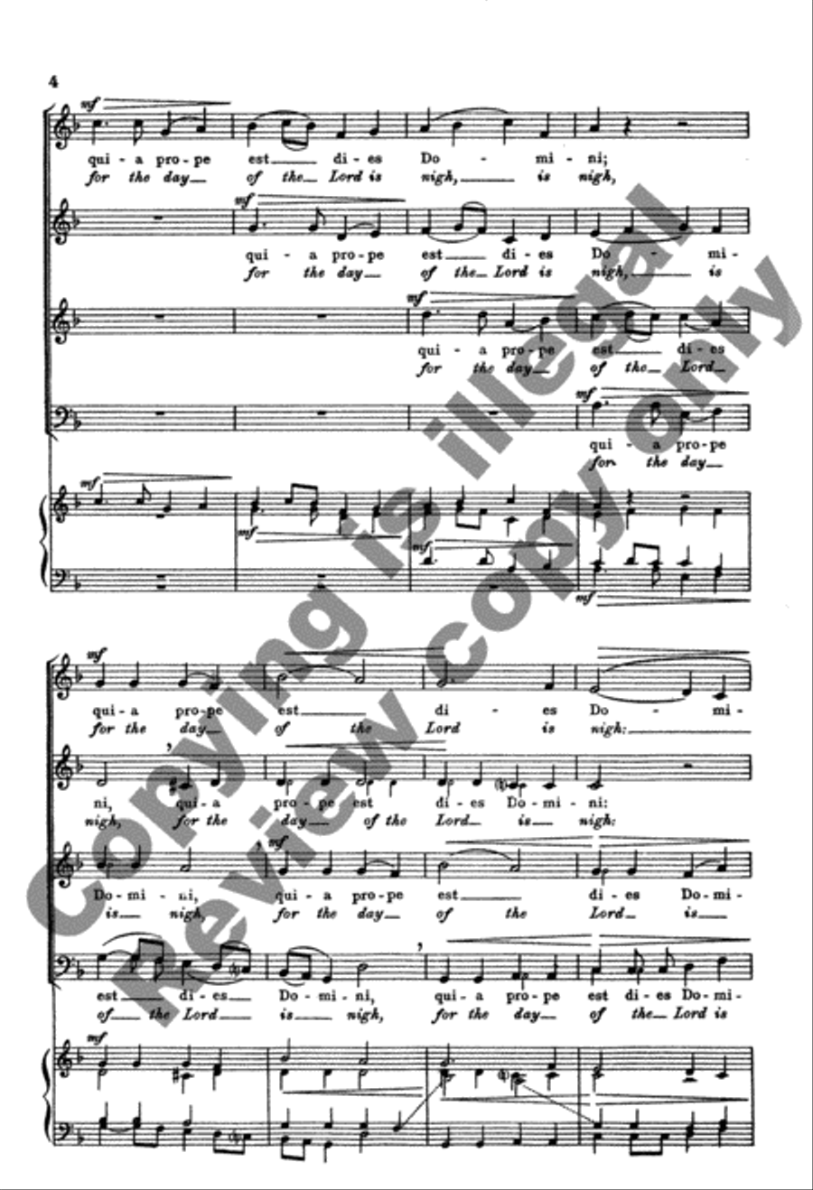 Canite Tuba in Sion (Blow Ye the Trumpets in Zion) 4-Part scores gallery preview page 3