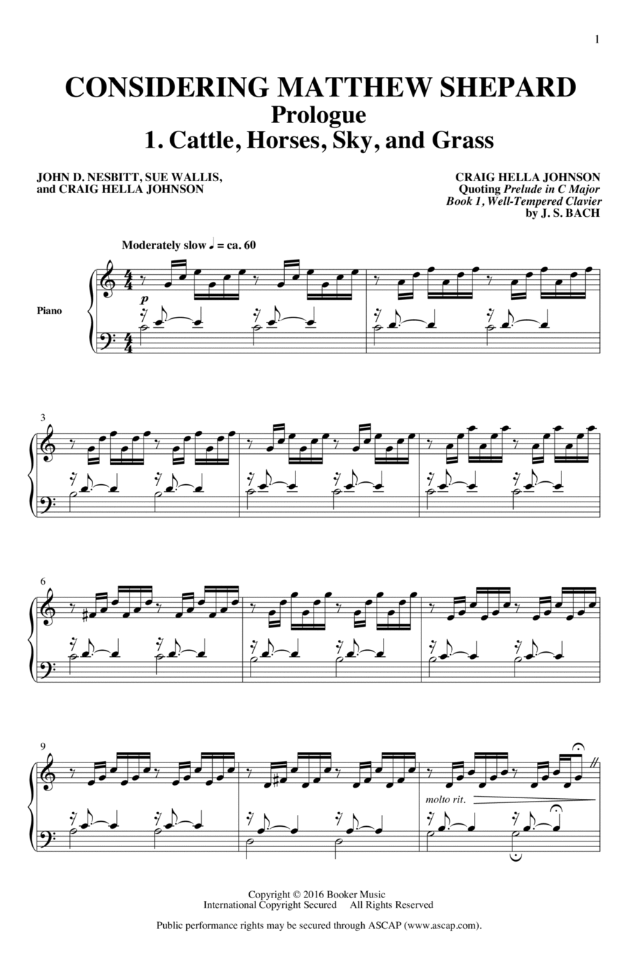 Considering Matthew Shepard 4-Part scores gallery preview page 1