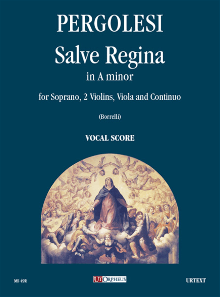 Salve Regina in A minor for Soprano, 2 Violins, Viola and Continuo Voice scores gallery preview page 1