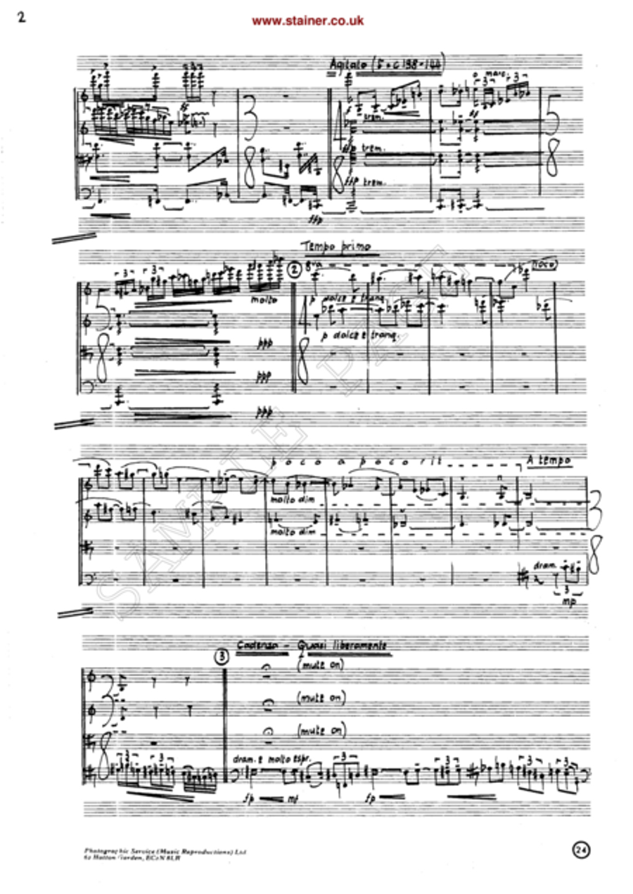 String Quartet No. 1 String Quartet scores gallery preview page 4