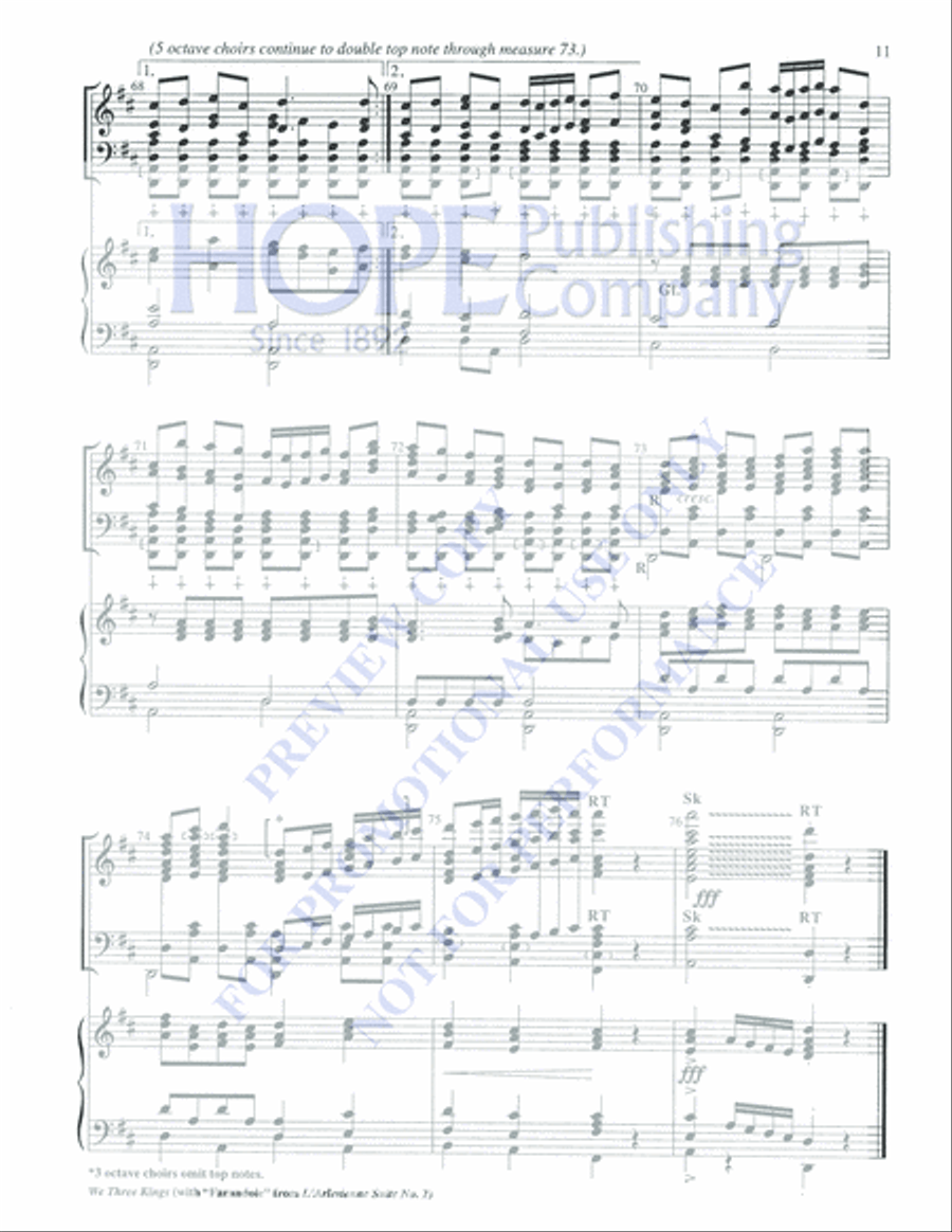 We Three Kings Orchestra scores gallery preview page 11
